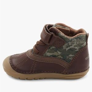 Stride Rite Talley Brown Camo Duck Boots Size 6W
